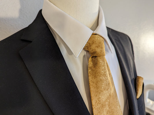 Gilded Garden - Men's Gold Necktie