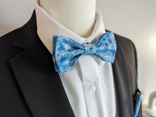 Skyline Blue - Adult Light Blue Bow Tie