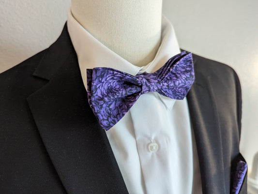 Royal Dahlia - Adult Purple Bow Tie